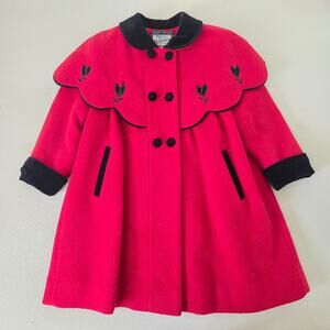 Vintage Rothschild Red/Black Coat 3t *flaws